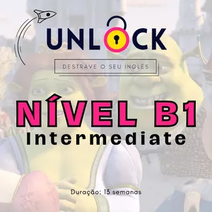 Imagem de capa para o Curso online Curso de inglês: UNLOCK! 🔒 (B1 - Intermediate)