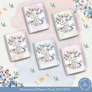 Imagem de capa para o Ebook FLORAL - HOMESCHOOL PLANNER DATADO