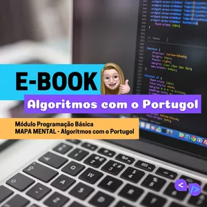 Imagem de capa para o Ebook Mapa Mental - Algoritmos com o Portugol