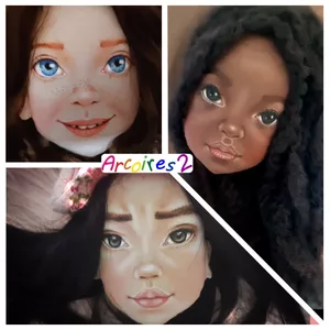 Imagem Arcoires fase 2 Curso de pintura realista para iniciantes em boneca de pano