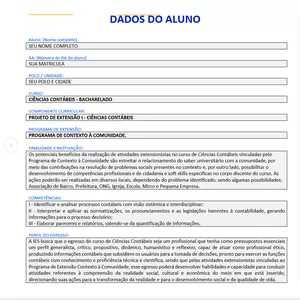 Imagem de capa para o Ebook Projeto de Extensão Ciencias Contabeis - Unopar Anhanguera Pitagoras