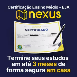 Imagem de capa para o Ebook Certificação EJA Nexus EAD - Curso Preparatório Ensino Médio