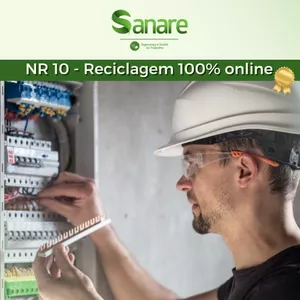 Imagem de Curso NR10 Eletricista - Reciclagem criado por Sanare Segurança no Trabalho na hotmart