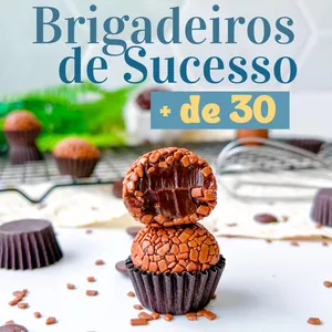 Imagem de capa para o Ebook EBook  - Receitas de Brigadeiros de Sucesso + de 30 