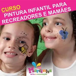 Imagem do curso Pintura facial infantil para recreadores e mamães