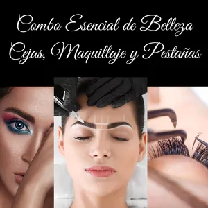 Imagen de portada para Ebook Combo Esencial de Belleza: Cejas, Maquillaje y Pestañas