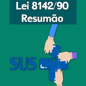 Imagem de capa para o Ebook Lei 8142 Esquematizada - Resumo para Concursos Públicos