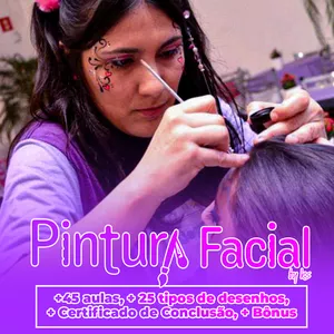 Imagem do curso Pintura facial para eventos com Kênia Souza