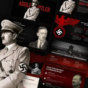 Imagem de capa para o Curso online Hitler - Template de Powe