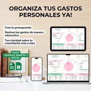 Imagen de portada para Curso online PACK Plantilla Control de Gastos (G-Sheets &amp; Excel)