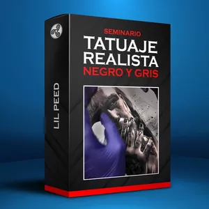 Imagen de portada para Curso online SEMINARIO DE TATUAJE REALISTA NEGRO Y GRIS (LIL PEED)