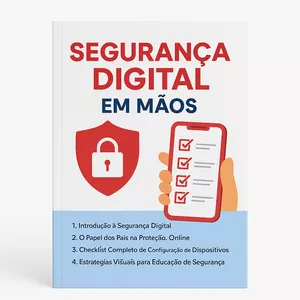 Imagem de capa para o Ebook Segurança Digital em Mãos: Checklist para Pais de Dispositivos Móveis
