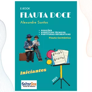 Imagem de capa para o Ebook Flauta Doce - Tocando com técnica