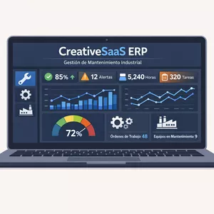 Imagen de portada para Curso online CreativeSaaS - Sistema de Gestión de Mantenimiento Industrial (CMMS)
