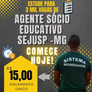 Imagem de capa para o Ebook Questões e Mapas Mentais - SEJUSP/MG