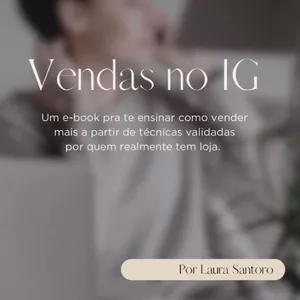 Imagem de capa para o Ebook Vendas no Instagram - Modelos prontos 