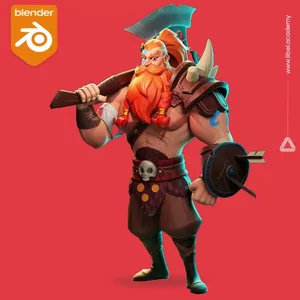 Imagen de portada para Curso online Personaje en Blender Nivel Transition - Viking
