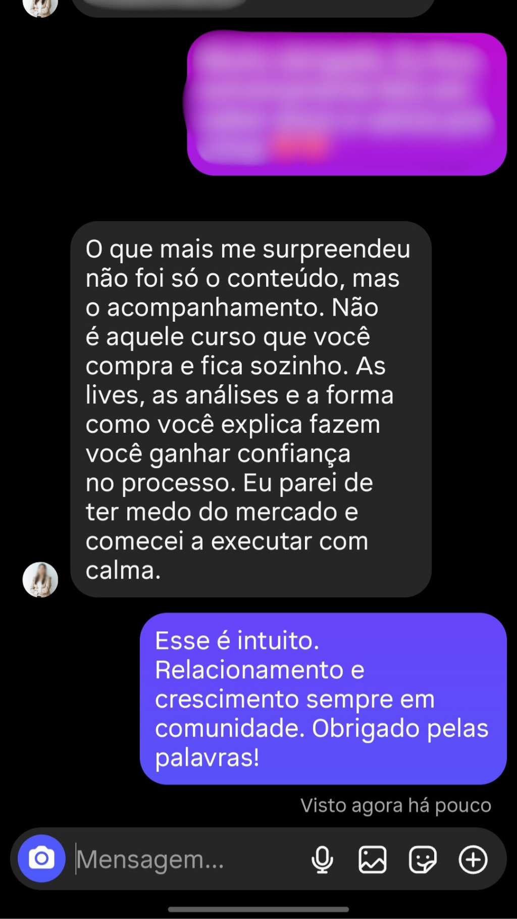 Aluna da mentoria