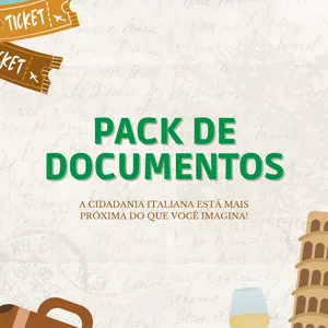 Imagem de capa para o Ebook Pack de Documentos para Cidadania Italiana