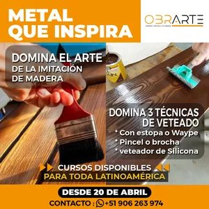 Imagen de portada para Curso online TÉCNICAS DE VETEADO EN METAL