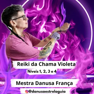 Imagem de capa para o Curso online Curso Livre Reiki da Chama Violeta EAD Níveis 1, 2, 3 e 4 ou Mestrado.