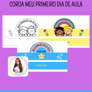 Imagem de capa para o Ebook COROA 'MEU PRIMEIRO DIA DE AULA'