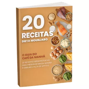 Imagem de capa para o Ebook 20 Receitas de Café da Manhã - Dieta Mounjaro