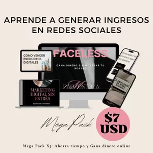 Imagen de portada para Ebook GENERA INGRESOS EN REDES SOCIALES MEGA PACK X6