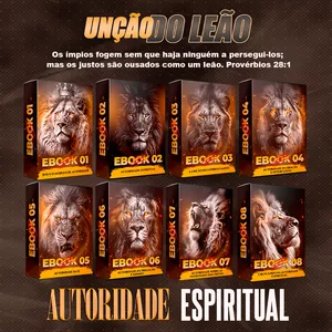 Imagem de capa para o Ebook A UNÇÃO DO LEÃO (8 TEMAS DE AUTORIDADE)
