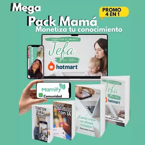 Imagen de portada para Curso online Mega Pack Mamá: Aprende a Monetizar Tu Conocimiento y Sé Tu Propia Jefa