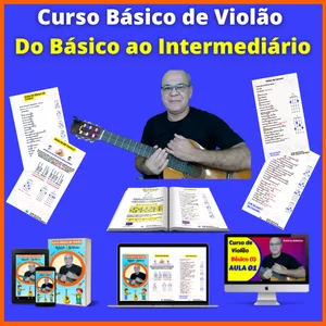 Imagem de Curso Básico de Violão - Iniciante e Intermediário criado por Roberto Balduino  na hotmart