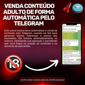 Imagem de capa para o Ebook VENDA CONTEÚDO ADULTO DE FORMA AUTOMÁTICA PELO TELEGRAM