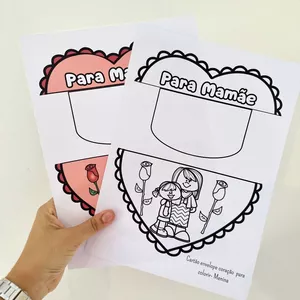 Imagem de capa para o Ebook Dia das Mães Carta Envelope Coração 