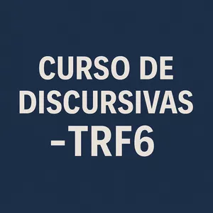 Imagem de capa para o Ebook CURSO DE DISCURSIVAS PARA O TRF6 (COM CORREÇÃO PERSONALIZADA)