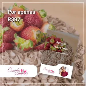 Imagem de capa para o Ebook Apostila Tortas Finas