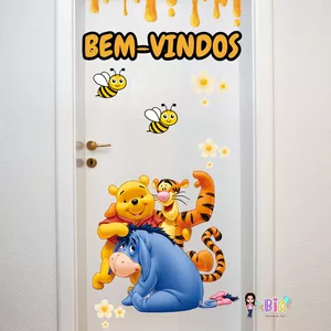 Imagem de capa para o Ebook Painel de Porta Bem Vindos Ursinho Pooh
