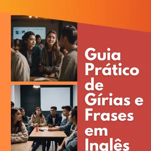 Imagem de capa para o Ebook Guia Prático de Gírias e Frases em Inglês