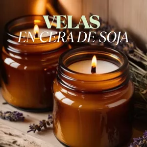 Imagen de portada para Curso online RECETARIO COMPLETO DE VELAS ARTESANALES EN CERA DE SOJA