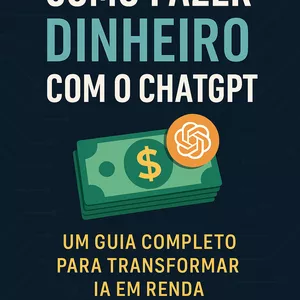 Imagem de capa para o Ebook "Como Fazer Dinheiro com o ChatGPT: Um Guia Completo para Transformar IA em Renda"