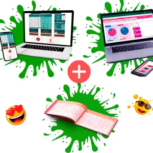 Imagem de capa para o Ebook Ficha Técnica de Precificação Automática + Planilha de Controle Financeiro para Gastronomia + Calendário Redes Sociais