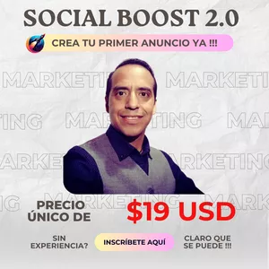 Imagen de portada para Curso online SOCIAL BOOST 2.0