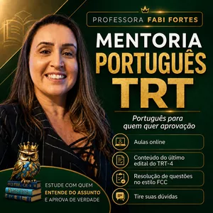 Curso Mentoria TRT-4 | Português com a Professora Fabi Fortes