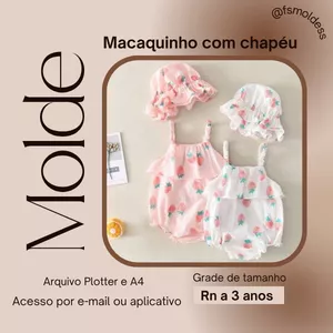 Imagem de capa para o Ebook Molde macaquinho com Chapéu 
