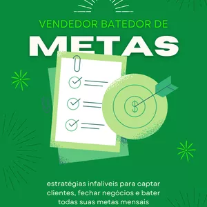 Imagem de capa para o Ebook E-book - Vendedor Batedor de Metas