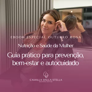 Imagem de capa para o Ebook E-book: Nutrição e Saúde da Mulher - Guia prático para prevenção, bem-estar e autocuidado