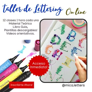 Imagen de portada para Curso online Taller de Lettering Online