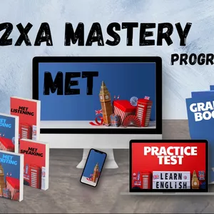 Cover image for Online course MET (Michigan English Test) 2 skills Reading - Listening