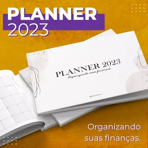 Imagem de capa para o Ebook Planner 2023 - Organizando suas finanças