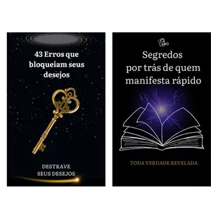 Imagem de capa para o Ebook 2 manuais: 43 erros + Segredos para manifestar rapidamente