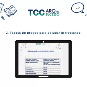 Imagem de capa para o Ebook Tabela de preços para estudante de arquitetura freelance